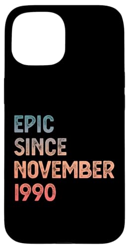 Hülle für iPhone 15 34. Geburtstag Männer Frauen Epic seit November 1990 von 34th Birthday Men Women Epic November 1990