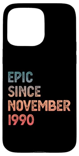 Hülle für iPhone 15 Pro Max 34. Geburtstag Männer Frauen Epic seit November 1990 von 34th Birthday Men Women Epic November 1990