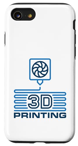 3D-Druck-Extruder mit Düse und Filament - 3D-Drucker Hülle für iPhone SE (2020) / 7 / 8 von 3D Printing Minimal Line Designs