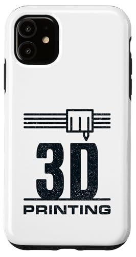 3D-Druckdüse mit Filament - Ich liebe 3D-Drucker Hülle für iPhone 11 von 3D Printing Minimal Line Designs