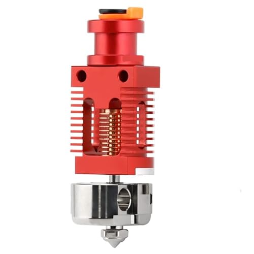 3DPLady | Red Lizard Hotend V5 Pro Version (Bimetall) kompatibel für CR-10 CR10S Ender3/V2 (Copper Plated rot) von 3DPLady