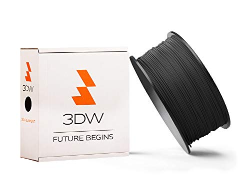 3DW Filament für 3D-Druck - PLA, Schwarz, 2, 9mm, 1kg von 3DW