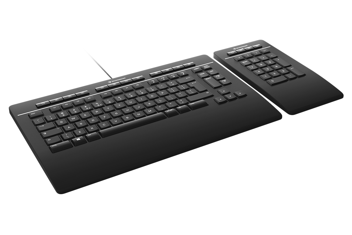 3Dconnexion Keyboard Pro with Numpad - Tastatur und Nummernfeld - USB - QWERTY - GB von 3Dconnexion