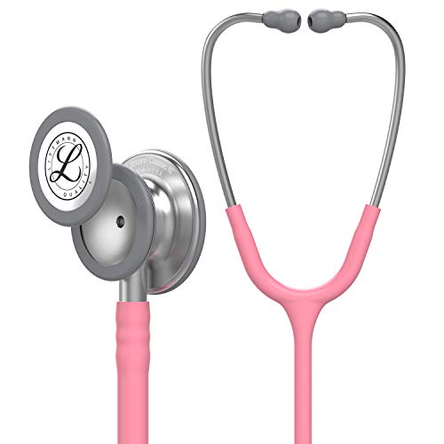 3M Littmann Classic III Stethoskop zur Überwachung, 5633, rosafarbener Schlauch, 69 cm von 3M Littmann