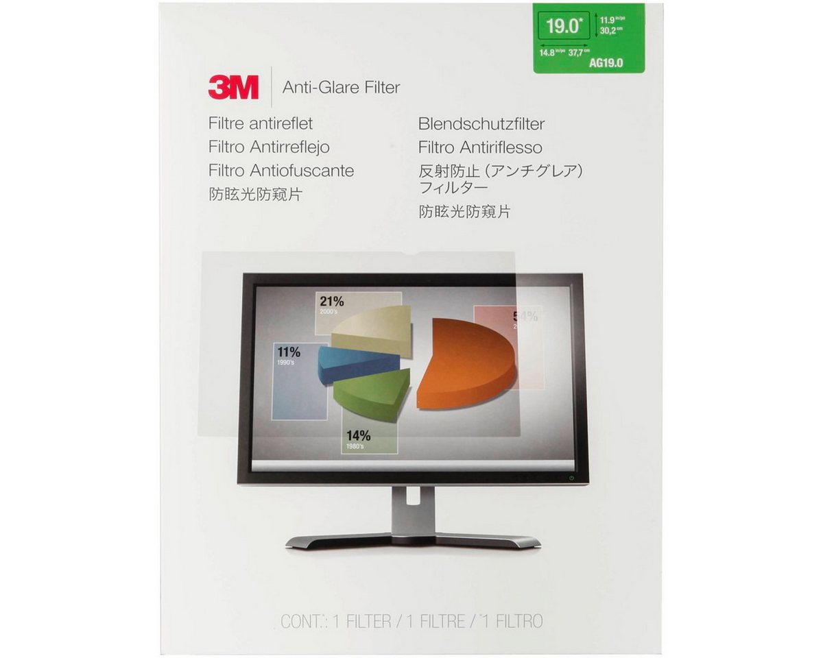 3M Displayschutzfolie AG190C4B Blendschutzfilter für Standard Monitore von 3M