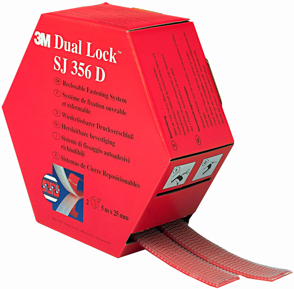 3M Dual Lock Flexibler Druckverschluss, Farbe: schwarz von 3M