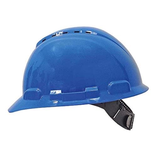 3M H700CB Schutzhelm H700-Serie belüftet mit Pinlock und Kunststoffschweißband, Blau von 3M