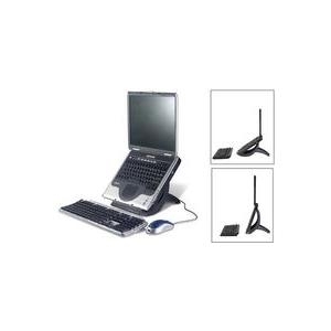 3M Vertical Notebook Riser LX550 - Notebook-St�nder - Schwarz, Silber (LX550) von 3M