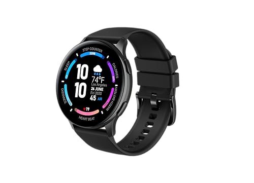 3Plus Callie Smartwatch mit 1,4 Zoll rundem AMOLED-Display/Annehmen & Tätigen von Anrufen/Schlafüberwachung/Herzfrequenz/IP68 wasserdicht/100+ Workout-Modi/Schnelle Antwort/iOS und Android von 3Plus