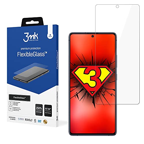 3mk Flexible Glass Panzerglas für Samsung Galaxy S10 Lite, 9H Härte Panzerglasfolie, Härte Schutzglas Kompatibel mit Galaxy S10 Lite HybridGlass, Anti-Öl Anti-Fingerabdruck, Hartglas Anti-Kratzer von 3mk