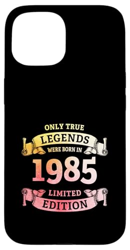 Hülle für iPhone 15 40. Geburtstag Legenden wurden 1985 geboren Jahrgang 1985 von 40. Geburtstag Baujahr 1985 vierzig Jahre alt