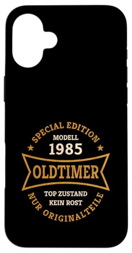 Hülle für iPhone 16 Plus Oldtimer 40. Geburtstag Jahrgang 1985 Vintage 40 Jahre alt von 40. Geburtstag Baujahr 1985 vierzig Jahre alt