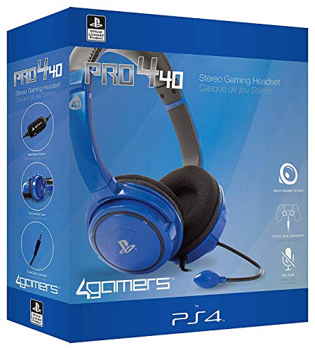 4Gamers PS4 Stereo Gaming Headset 40 - blue von 4Gamers