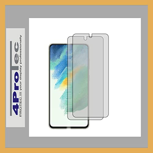 4ProTec | 2x Display-Schutz-Folie KLAR für Samsung Galaxy S21 FE 5G von 4ProTec