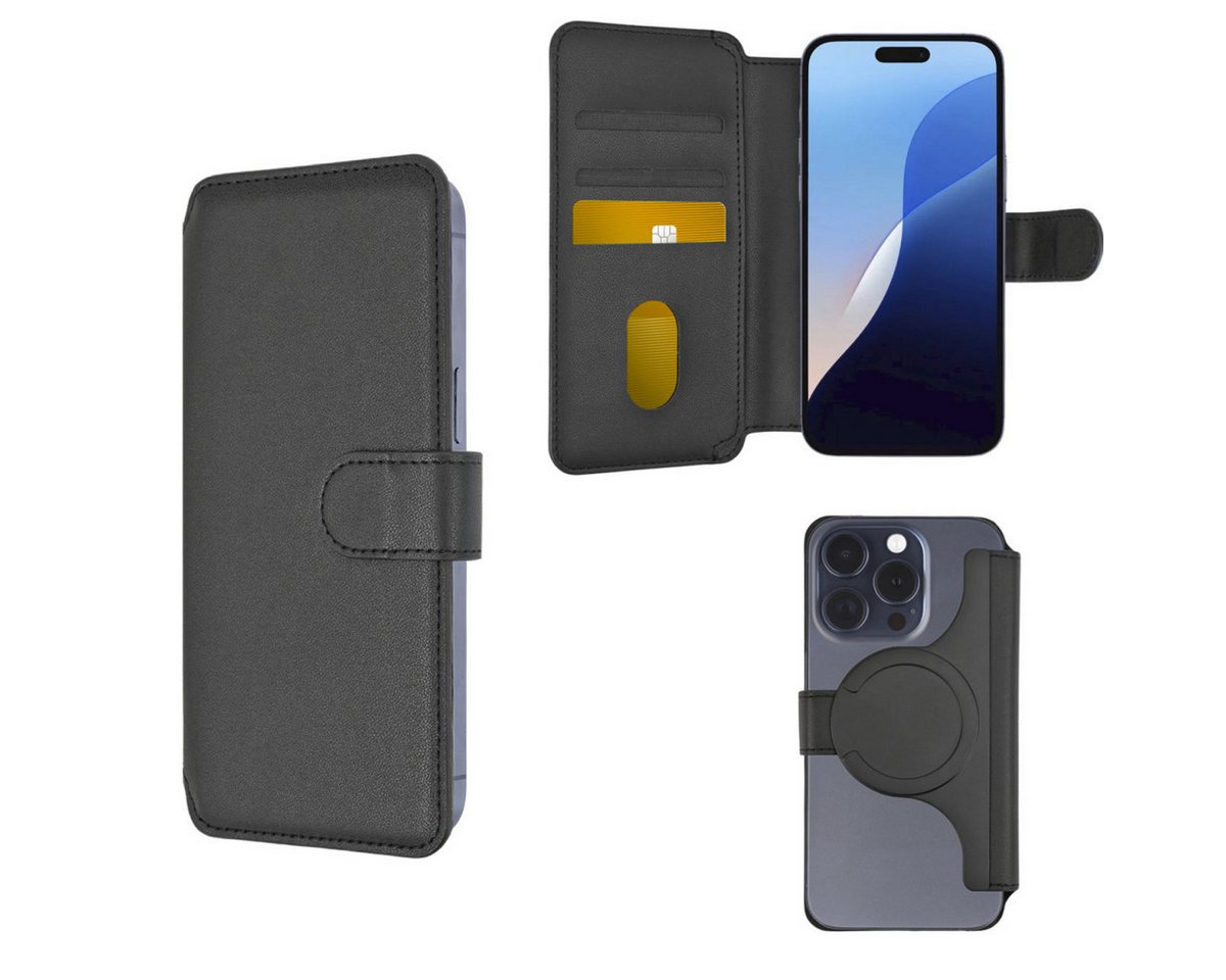 4smarts Flip Case Universal Magnet Wallet CardCaddy L, MagSafe UltiMag Portemonnaie, RFID Schutz, iPhone 12, 13, 14, 15 Serie von 4smarts