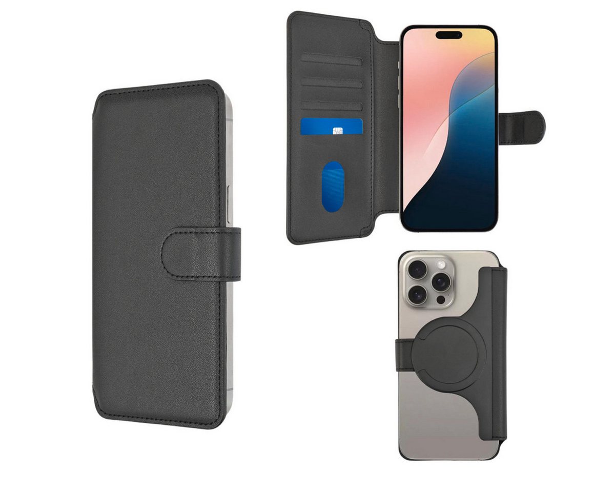 4smarts Flip Case Universal Magnet Wallet CardCaddy XL, MagSafe UltiMag Portemonnaie, RFID Schutz, iPhone 12, 13, 14, 15 Serie von 4smarts