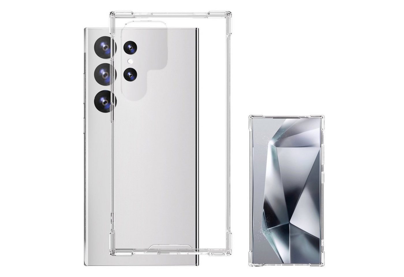 4smarts Handyhülle Hybrid Case Ibiza für Samsung Galaxy S24 Ultra, Backcover, Sturzschutz, stoßfest, Militär Standard, passgenau von 4smarts