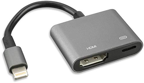 4smarts Lightning auf HDMI Adapter 6 cm, Schwarz/Grau von 4smarts