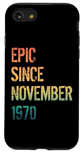 Hülle für iPhone SE (2020) / 7 / 8 54. Geburtstag Männer Frauen geboren November 1970 von 54th Birthday Men Women November 1970