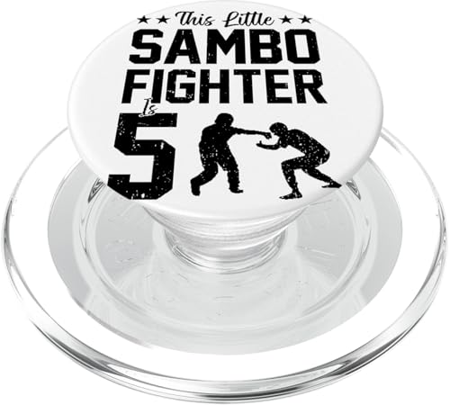 Dieser kleine Sambo-Kämpfer ist 5 Jahre alt PopSockets PopGrip für MagSafe von 5th Birthday Party Kids Sambo Fighter