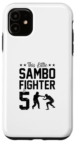 Hülle für iPhone 11 Dieser kleine Sambo-Kämpfer ist 5 Jahre alt von 5th Birthday Party Kids Sambo Fighter