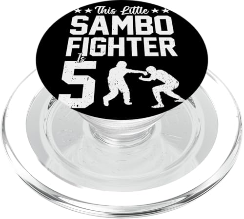 Sambo-Kämpfer zum 5. Geburtstag PopSockets PopGrip für MagSafe von 5th Birthday Party Kids Sambo Fighter