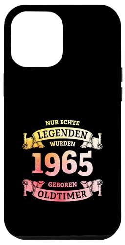 Hülle für iPhone 12 Pro Max 60. Geburtstag Legenden wurden 1965 geboren Jahrgang 1965 von 60. Geburtstag Baujahr 1965 sechzig Jahre alt