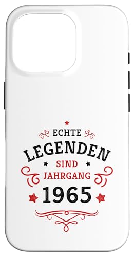 Hülle für iPhone 16 Pro 60. Geburtstag Legenden wurden 1965 geboren Jahrgang 1965 von 60. Geburtstag Baujahr 1965 sechzig Jahre alt