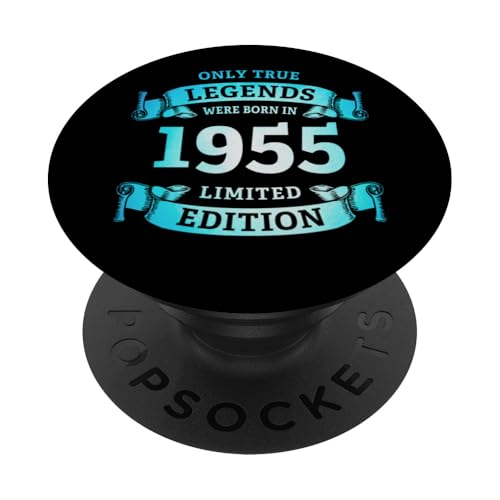 70. Geburtstag Legenden wurden 1955 geboren Jahrgang 1955 PopSockets Klebender PopGrip von 70. Geburtstag Baujahr 1955 siebzig Jahre alt