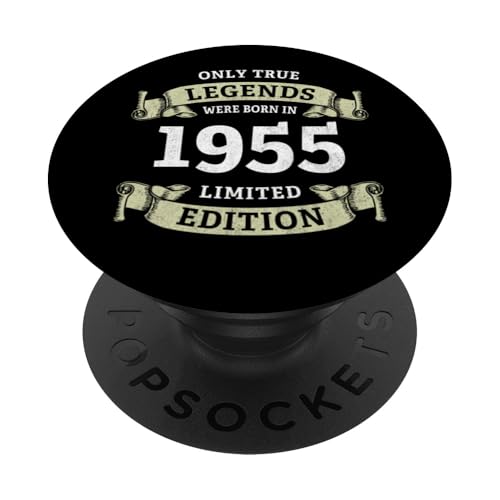 70. Geburtstag Legenden wurden 1955 geboren Jahrgang 1955 PopSockets Klebender PopGrip von 70. Geburtstag Baujahr 1955 siebzig Jahre alt