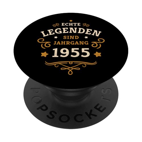 70. Geburtstag Legenden wurden 1955 geboren Jahrgang 1955 PopSockets Klebender PopGrip von 70. Geburtstag Baujahr 1955 siebzig Jahre alt