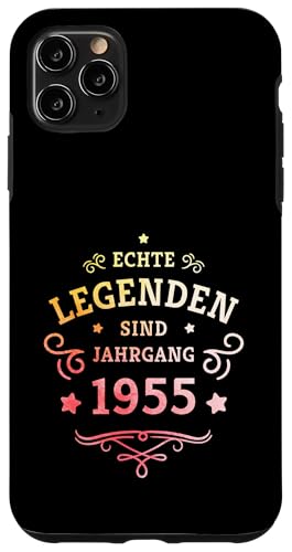 Hülle für iPhone 11 Pro Max 70. Geburtstag Legenden wurden 1955 geboren Jahrgang 1955 von 70. Geburtstag Baujahr 1955 siebzig Jahre alt