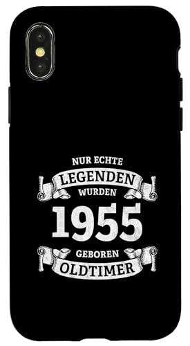 Hülle für iPhone X/XS Legenden wurden 1955 geboren 70. Geburtstag Jahrgang 1955 von 70. Geburtstag Baujahr 1955 siebzig Jahre alt