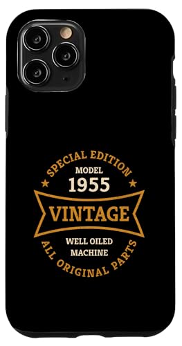 Hülle für iPhone 11 Pro Oldtimer 70. Geburtstag Jahrgang 1955 Vintage 70 Jahre von 70. Geburtstag Geschenkidee für Mann Frau 70 Jahre