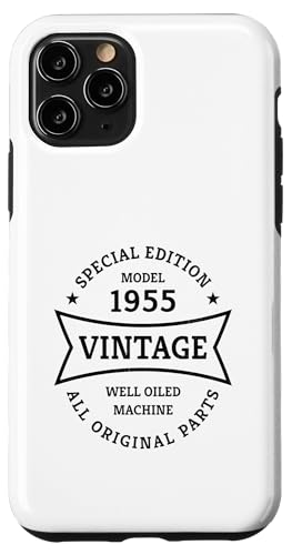 Hülle für iPhone 11 Pro Oldtimer 70. Geburtstag Jahrgang 1955 Vintage 70 Jahre von 70. Geburtstag Geschenkidee für Mann Frau 70 Jahre