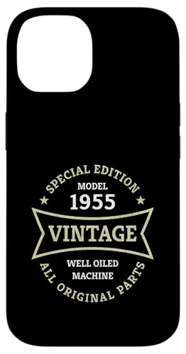 Hülle für iPhone 14 Oldtimer 70. Geburtstag Jahrgang 1955 Vintage 70 Jahre von 70. Geburtstag Geschenkidee für Mann Frau 70 Jahre