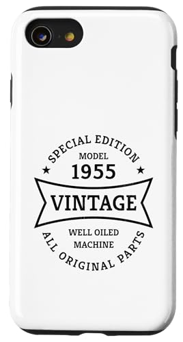 Hülle für iPhone SE (2020) / 7 / 8 Oldtimer 70. Geburtstag Jahrgang 1955 Vintage 70 Jahre von 70. Geburtstag Geschenkidee für Mann Frau 70 Jahre