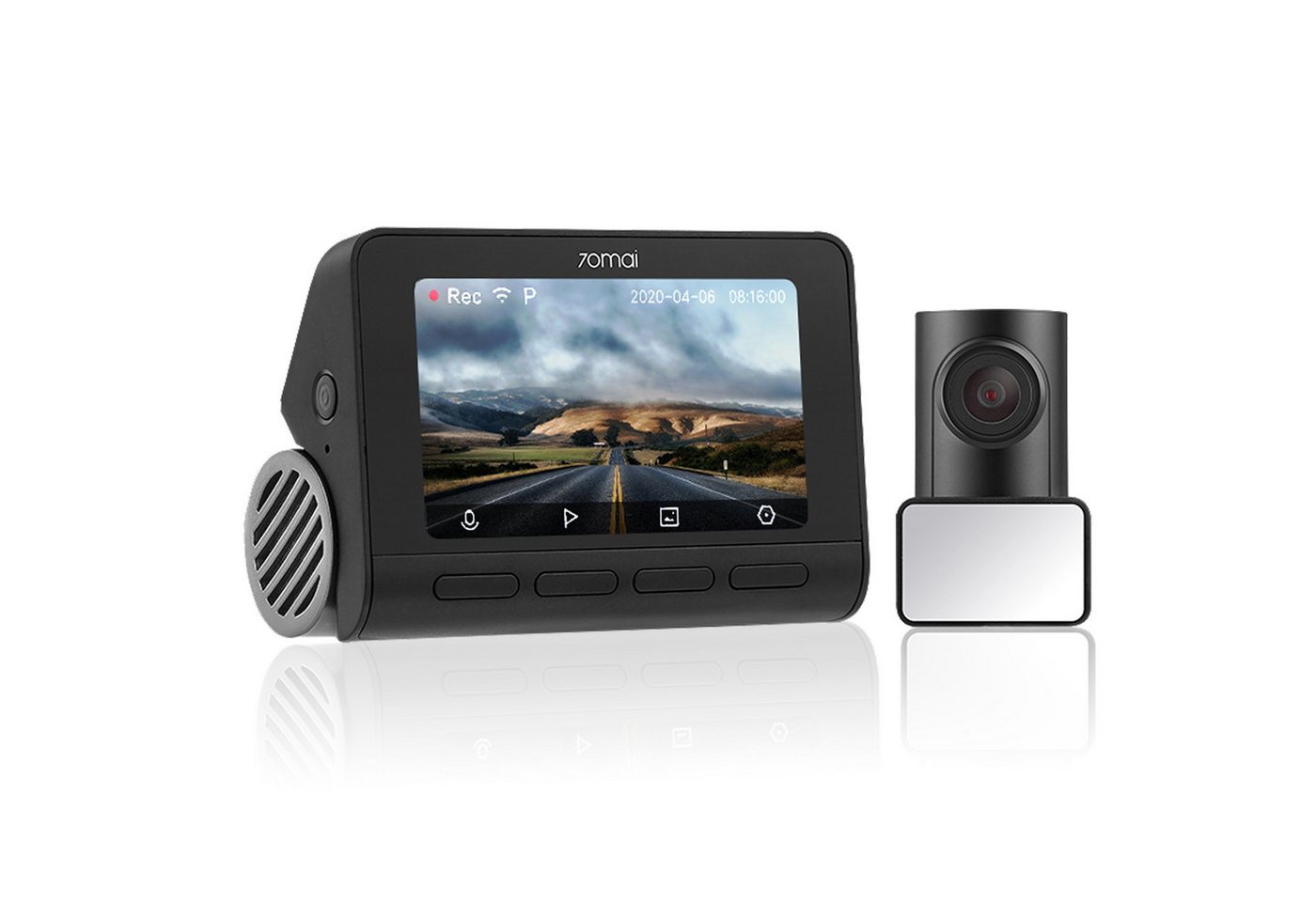 70mai A800S-1 Dashcam (4K Ultra HD, WLAN (Wi-Fi), 4K Dashcam A800S & 1080P Heckkamera RC06) von 70mai