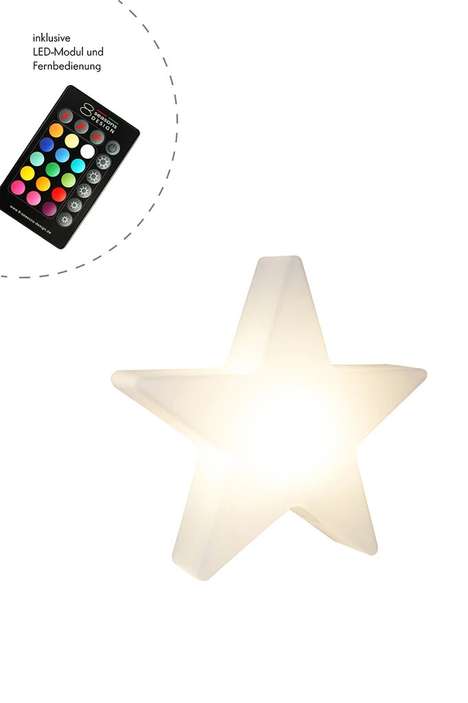 8 Seasons Design Dekoleuchte Shining Star LED RGB 100 cm weiß von 8 seasons design