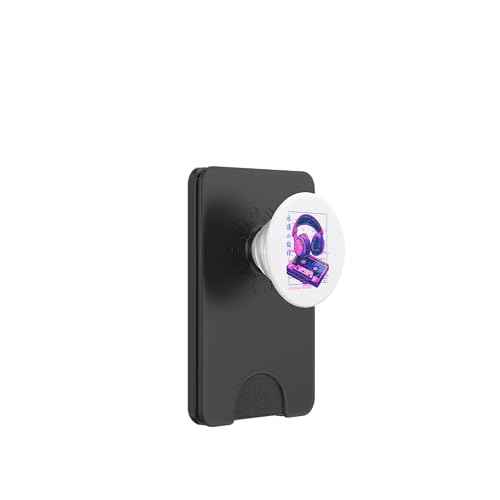 Eternal Melody Kopfhörer Casette Japanische Retro Musik Liebhaber PopSockets PopWallet für MagSafe von 80's Glitch Vaporwave Aesthetic Music Design