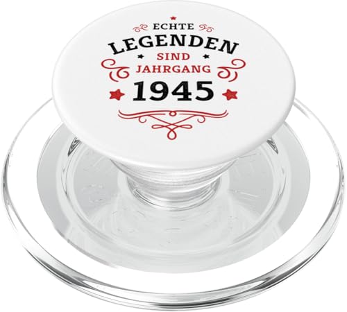 80. Geburtstag Legenden wurden 1945 geboren Jahrgang 1945 PopSockets PopGrip für MagSafe von 80. Geburtstag Baujahr 1945 Achtzig Jahre alt