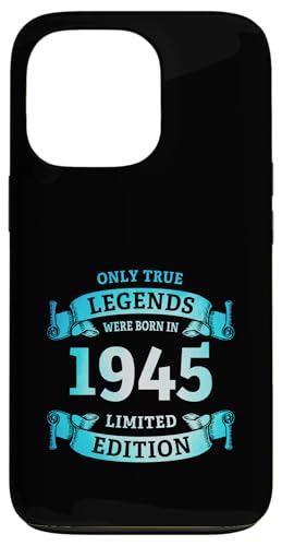 Hülle für iPhone 13 Pro 80. Geburtstag Legenden wurden 1945 geboren Jahrgang 1945 von 80. Geburtstag Baujahr 1945 Achtzig Jahre alt