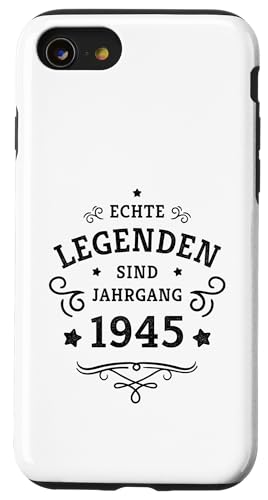 Hülle für iPhone SE (2020) / 7 / 8 80. Geburtstag Legenden wurden 1945 geboren Jahrgang 1945 von 80. Geburtstag Baujahr 1945 Achtzig Jahre alt