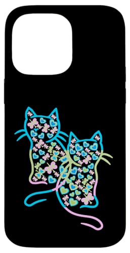 Frühling Sommer Herz Schmetterling Katzen Katze Retro 80er Hülle für iPhone 14 Pro Max Frühling Sommer Herz Schmetterling Katzen Katze Retro 80er Hülle für iPhone 14 Pro Max von 80er 90er Katzen Retro Katze Vintage