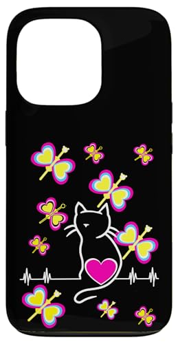 Retro 80er 90er Kinder Kind Mädchen Herz Herzen Katze Katzen Hülle für iPhone 13 Pro Retro 80er 90er Kinder Kind Mädchen Herz Herzen Katze Katzen Hülle für iPhone 13 Pro von 80er 90er Katzen Retro Katze Vintage