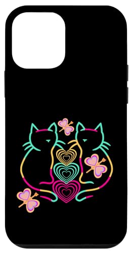 Retro Frühling Sommer Katzen Katze Herzen Schmetterling 80er Hülle für iPhone 12 mini Retro Frühling Sommer Katzen Katze Herzen Schmetterling 80er Hülle für iPhone 12 mini von 80er 90er Katzen Retro Katze Vintage