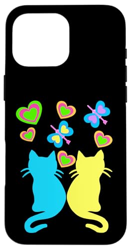 Retro Kinder Kind Mädchen Jungen Katze Katzen 80er 90er Baby Hülle für iPhone 16 Pro Max Retro Kinder Kind Mädchen Jungen Katze Katzen 80er 90er Baby Hülle für iPhone 16 Pro Max von 80er 90er Katzen Retro Katze Vintage
