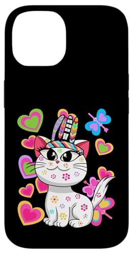 süßes Hippie Kätzchen Retro Katze Katzen Kinder 80er Sommer Hülle für iPhone 14 süßes Hippie Kätzchen Retro Katze Katzen Kinder 80er Sommer Hülle für iPhone 14 von 80er 90er Katzen Retro Katze Vintage