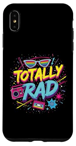 Totally Rad Retro-80er-Vibes für lustige Feierlichkeiten im Retro-Stil Hülle für iPhone XS Max von 80s Retro Classic Vintage Style Nostalgic