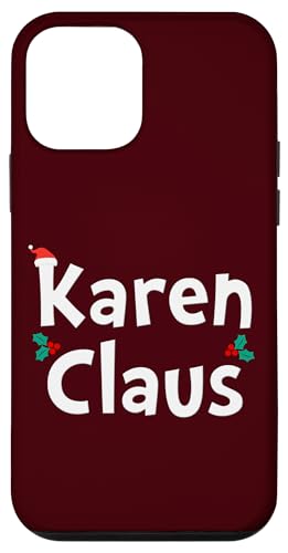 Hülle für iPhone 12 mini Lustiges Weihnachts-Meme-Witzgeschenk von Karen Claus, passendes Paar von 84 Pixel Design